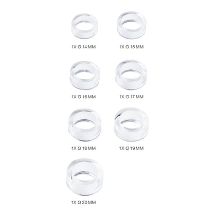 Silikon Gießform Ringe breit - Craftguru