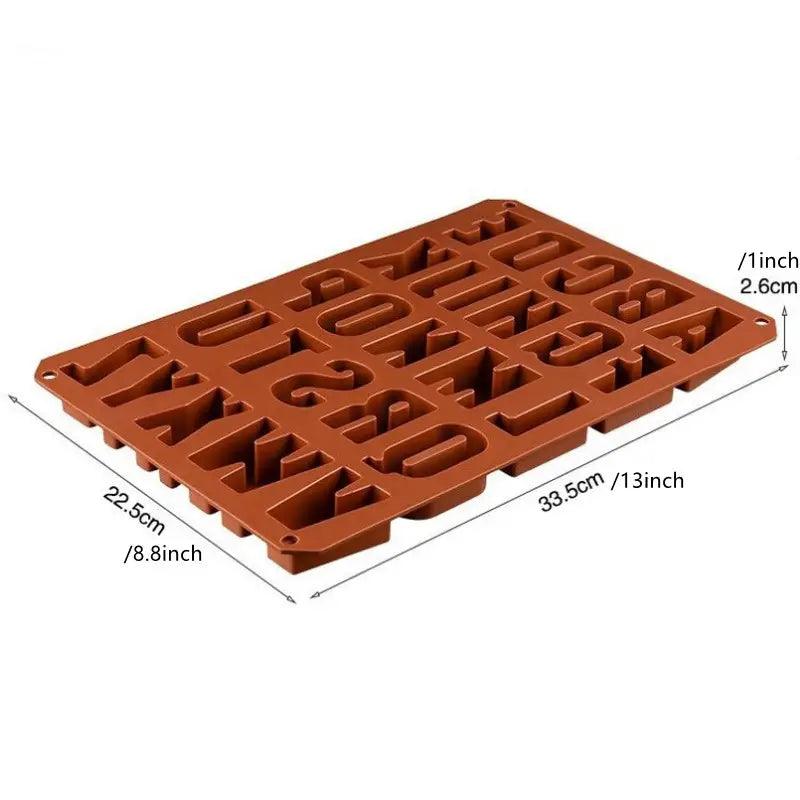 Silikonform Buchstaben, groß - Craftguru