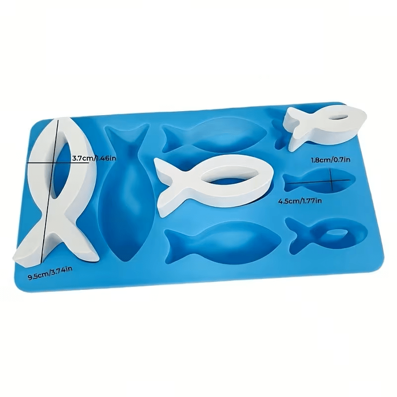 Silikonform christliche Fischsymbole – 8er Set - Craftguru