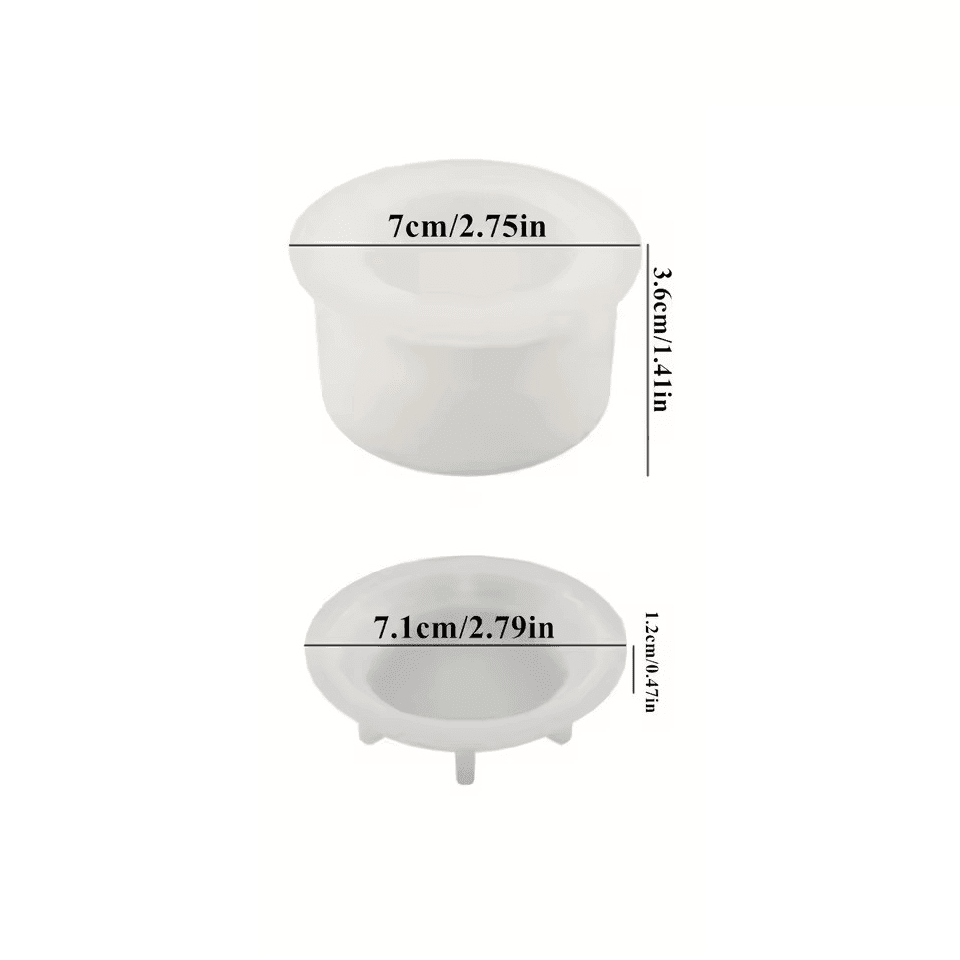 Silikonform Dose mit Deckel, rund - Craftguru