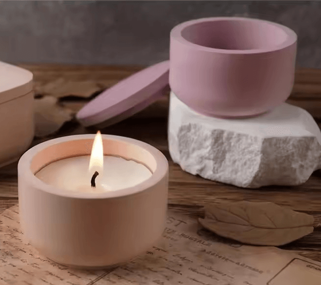 Silikonform Dose mit Deckel, rund - Craftguru