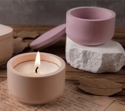 Silikonform Dose mit Deckel, rund - Craftguru