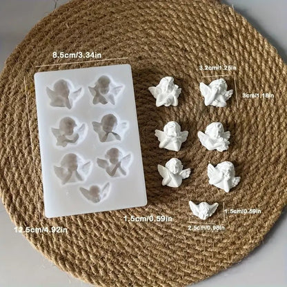 Silikonform Engelchen mit 7 verschiedenen Motiven - Craftguru