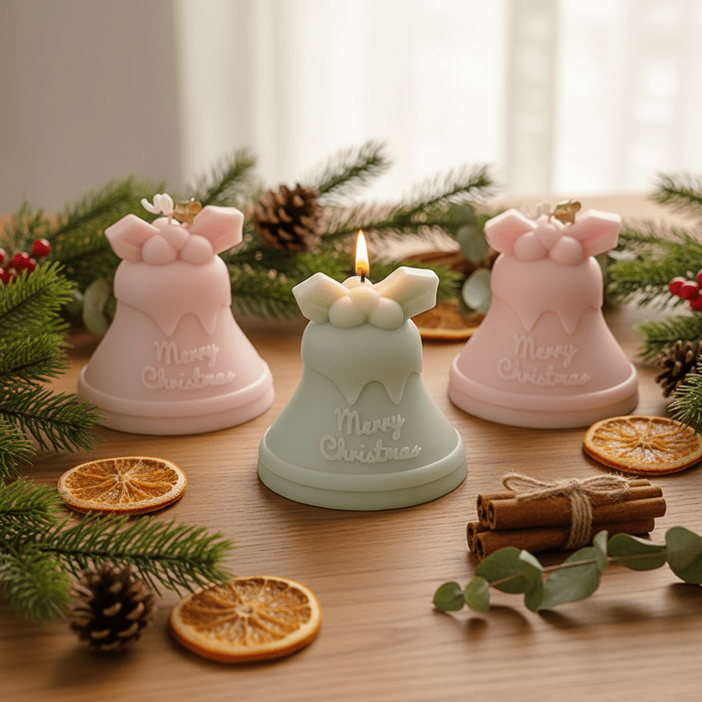 Silikonform Glocke - Merry Christmas - Craftguru