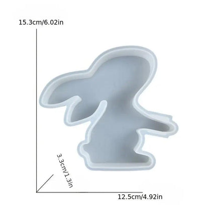 Silikonform Hase mit Blumendurchlass - Craftguru