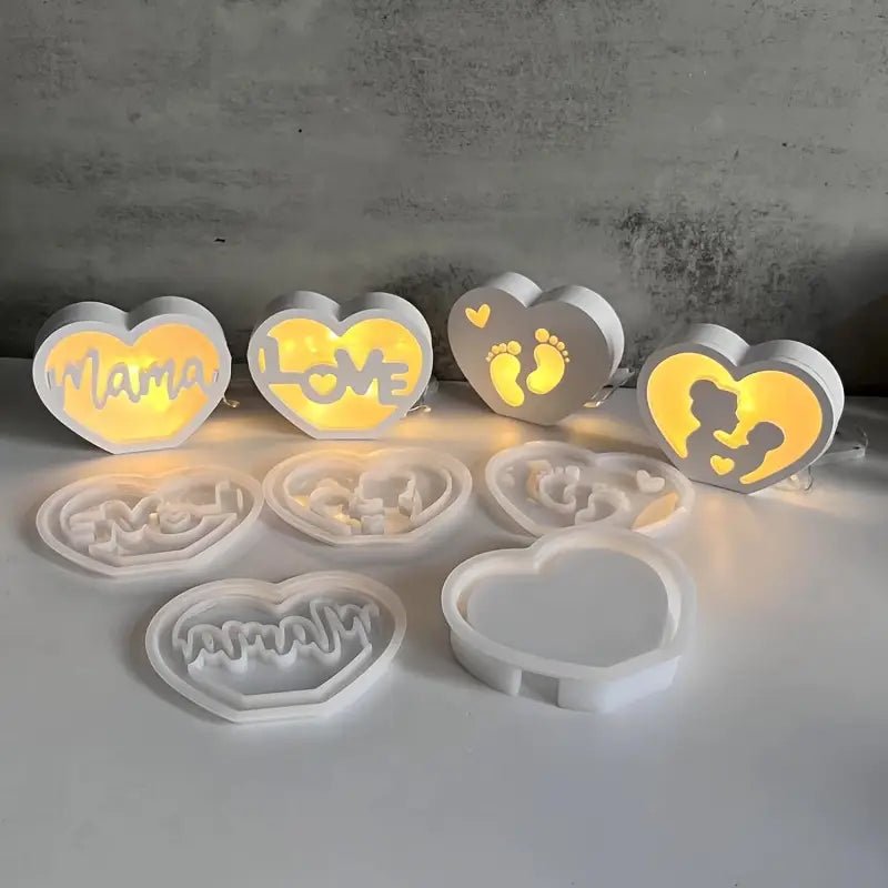 Silikonform Herzlicht Mama - Craftguru