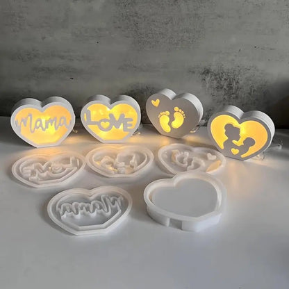 Silikonform Herzlicht Mama - Craftguru
