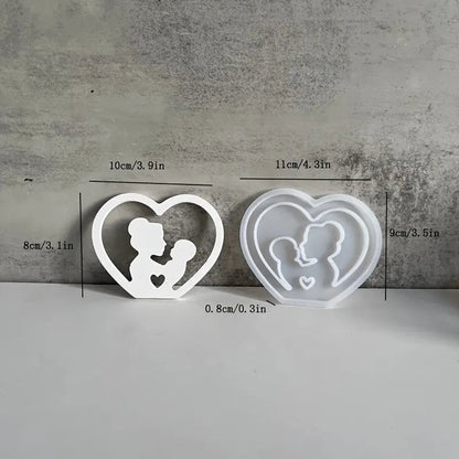 Silikonform Herzlicht Mutter und Kind - Craftguru