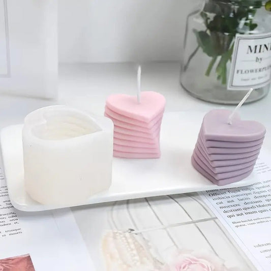 Silikonform Herzstapel - Craftguru
