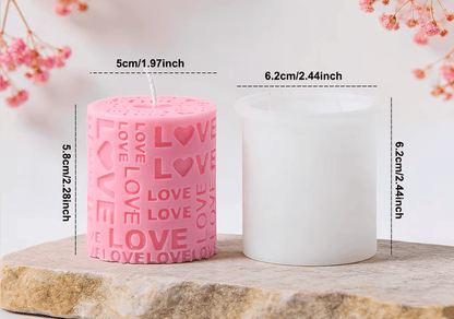 Silikonform Kerze Love in 3 Variante - Craftguru