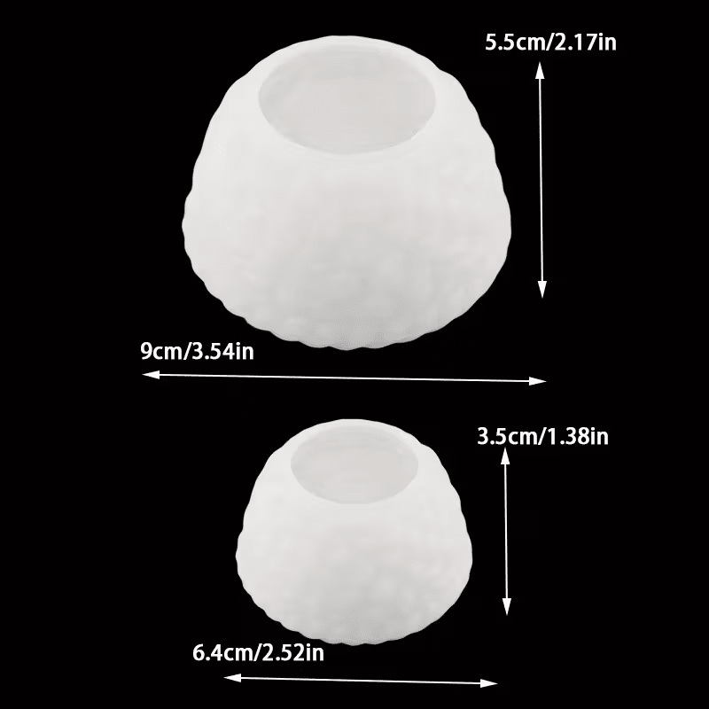 Silikonform Körbchen geflochten, 2er Set - Craftguru