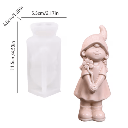 Silikonform Mädchen, 2 Varianten - Craftguru