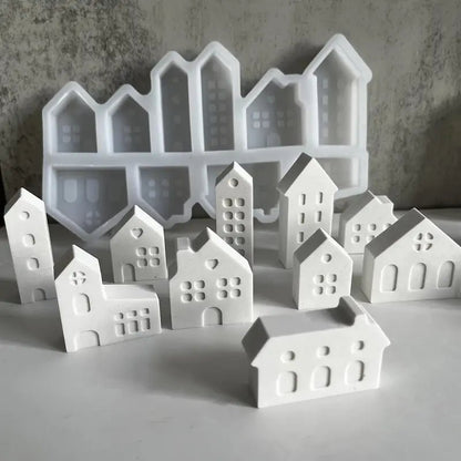 Silikonform Miniaturhäuschen - Craftguru