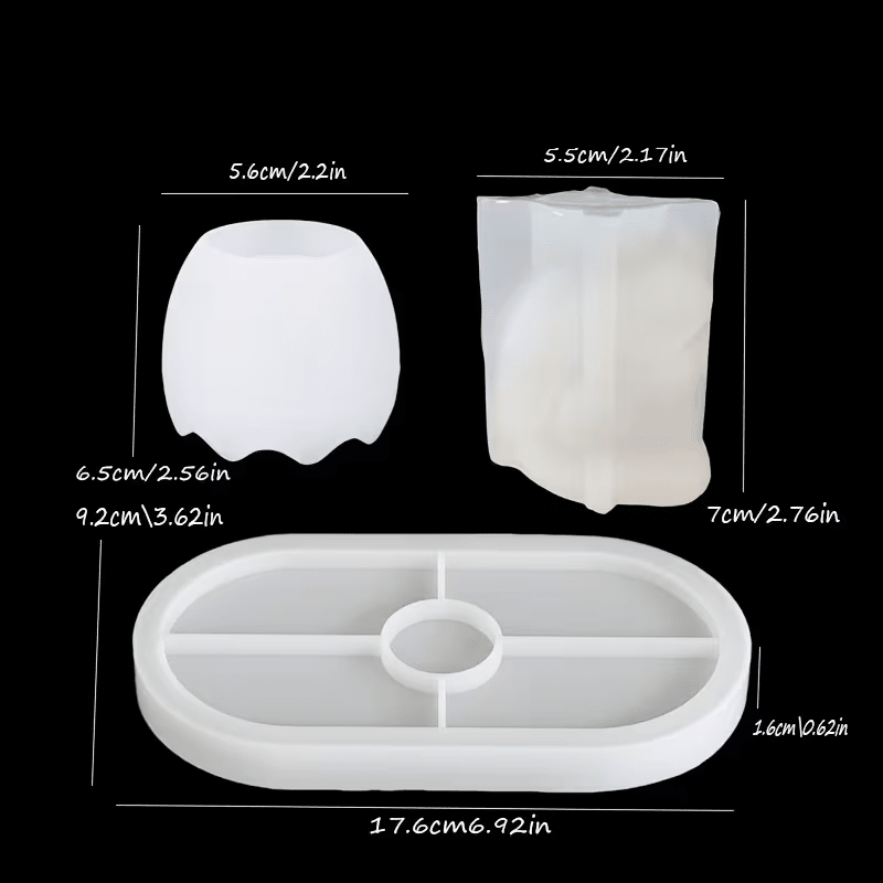 Silikonform Osterschale mit Häschen 3-teilig - Craftguru