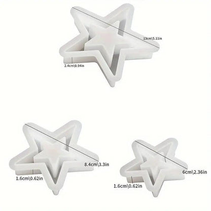 Silikonform Sterne - 3 teiliges Set - Craftguru