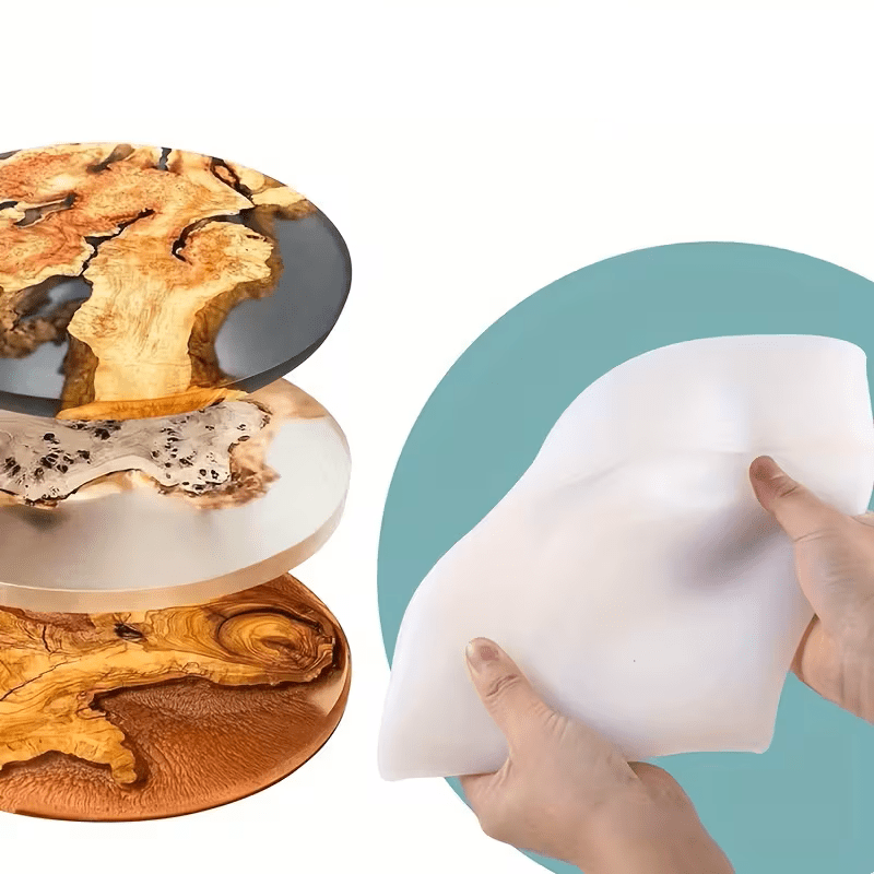 Silikonform Tischplatte rund – Ø 35,5 cm, Höhe 5 cm - Craftguru