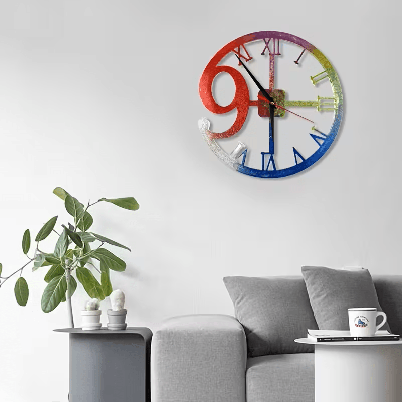 Silikonform Uhr große Neun - Craftguru