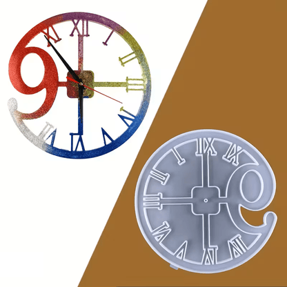 Silikonform Uhr große Neun - Craftguru