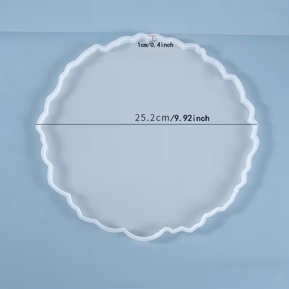 Silikonform unregelmäßige Scheibe XL, 25cm - Craftguru