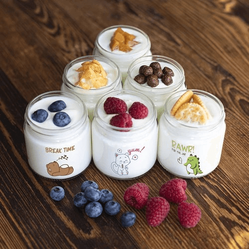 Twist-Off Gläser mit Aufdruck und Schraubverschluss, 6 St. - Craftguru