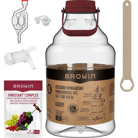 Weinset Easy - einfache Herstellung von hausgemachtem Wein - Craftguru